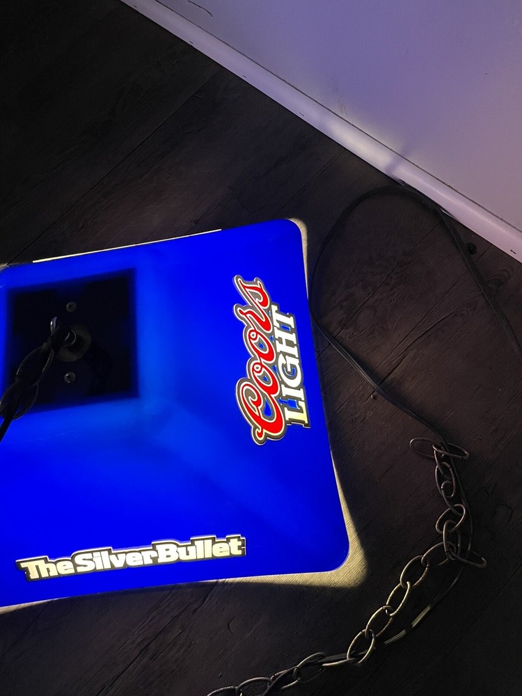 ** WILL NOT SHIP** Coors Light Pool Table Lamp.
