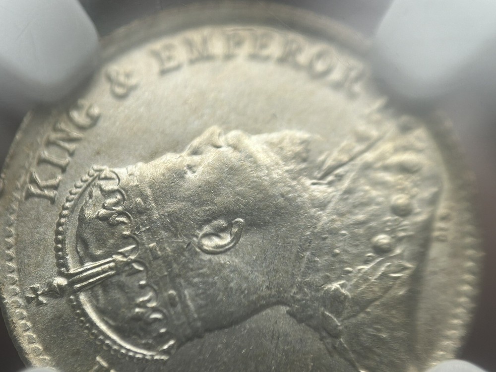 Ceylon 10 Cents 1908 MS66 Top Pop