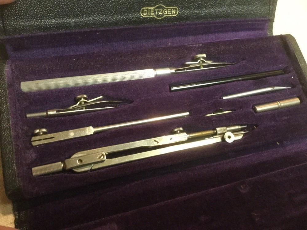 Vintage Dietzgen Drafting Set
