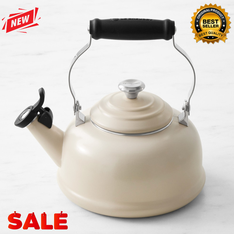 Le Creuset Classic Whistling Tea Kettle, Brioche NEW