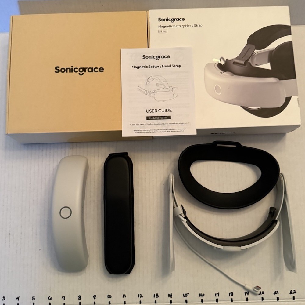 Sonicgrace Magnetic Battery Head Strap S3 Pro
