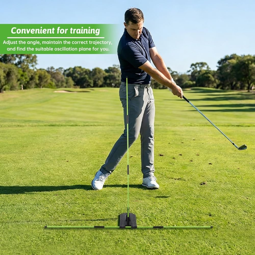 Golf Alignment Stick Holder, Golf Training Aid Teaching Equipment for Aiming,...