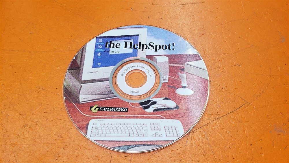 ⭐️⭐️⭐️⭐️⭐️ Gateway 2000 The Help Spot! Version 2.0 CD-ROM Disc Only