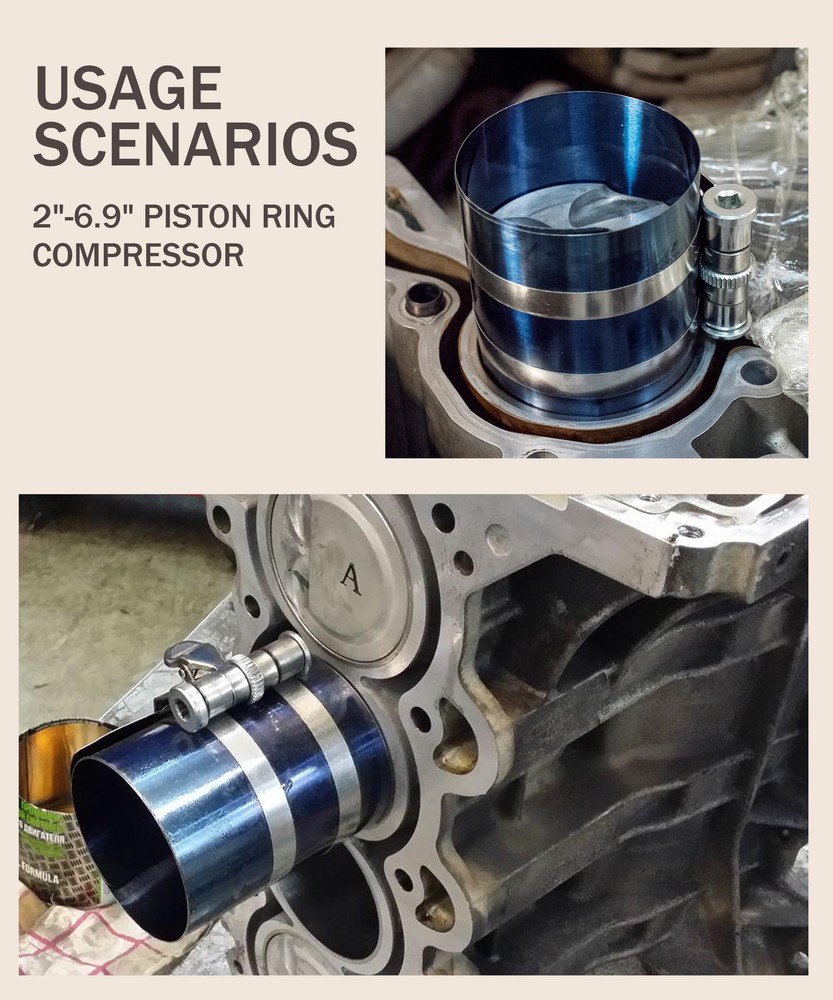 Piston Ring Compressor Tool,Car Accessories Car Engine Piston Ring Installer ...