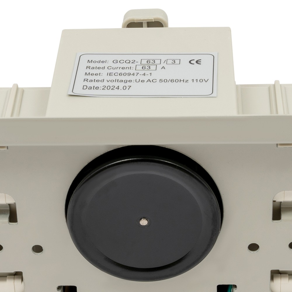 Double Power Switch Automatic Transfer Switch Screw Mounting Switch 110V AC 63A