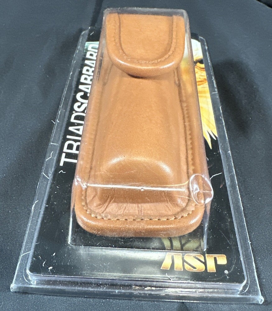 ASP Triad Scabbards Clip-On Carrier Flashlight Case Leather