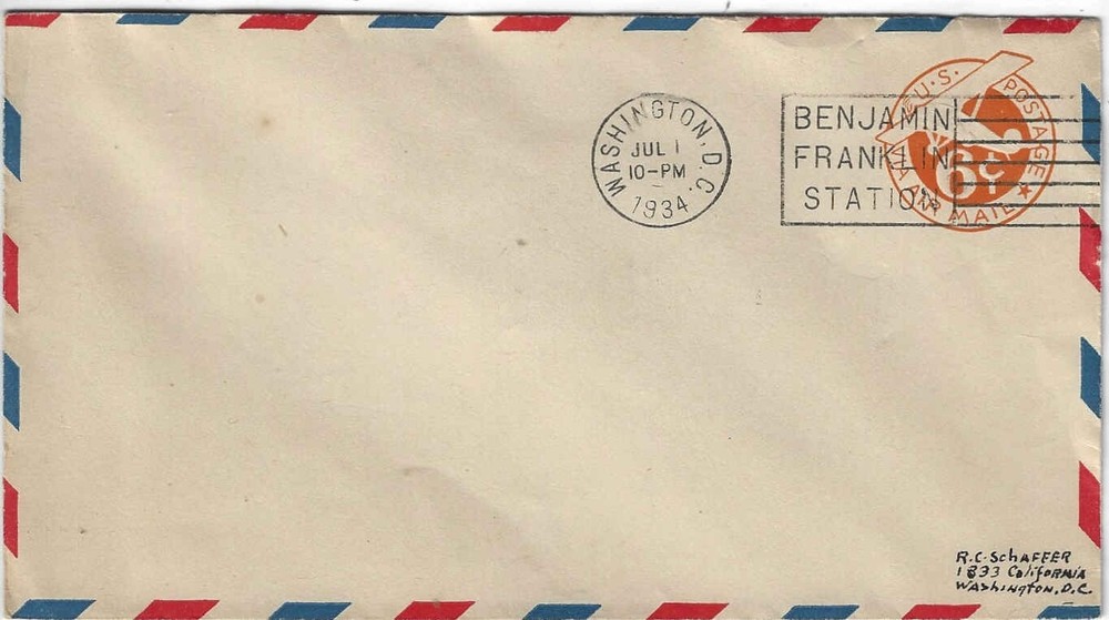 FDC's #UC1, UC3, UC7 -- DC cxls -- Postal Stationary