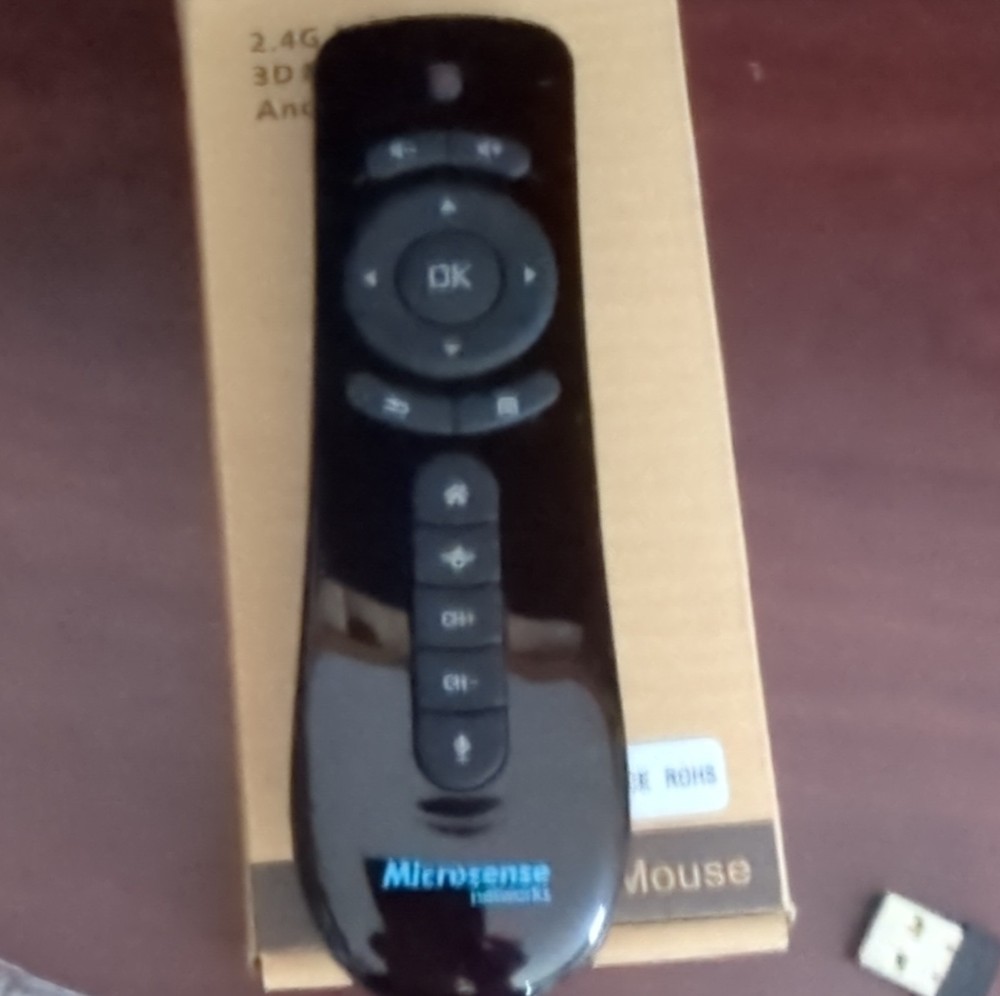 Microsense Networks Air Mouse Wireless Remote Control 3D Motion Stick USB Black