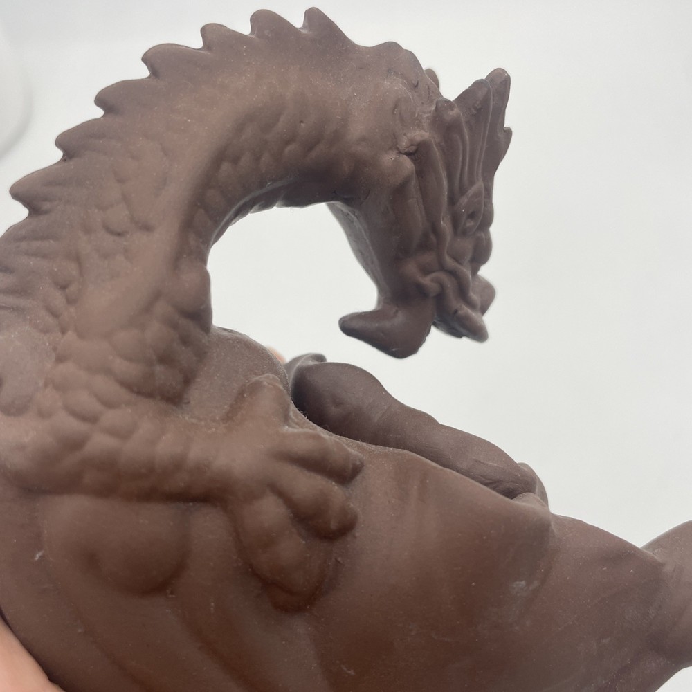 Dragon Brown Pottery Intense Holder 6”