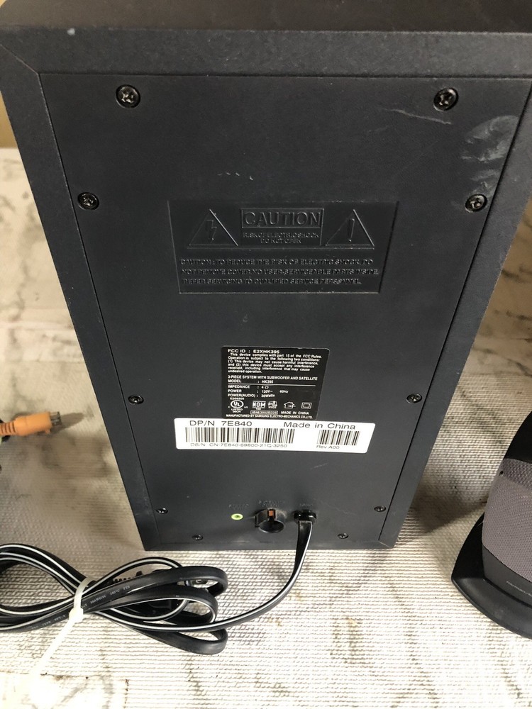 Harman Kardon HK395 2.1 Speaker System w/ Subwoofer Complete Computer