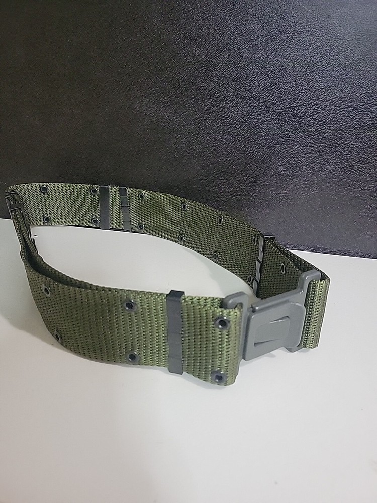 MILITARY GREEN US COMBAT ADJUSTABLE BELT - SIZE LARGE