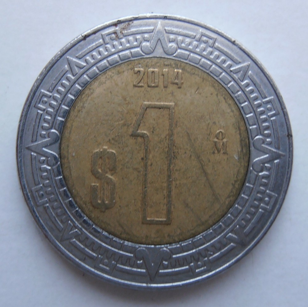 MEXICO 1 PESO 2014
