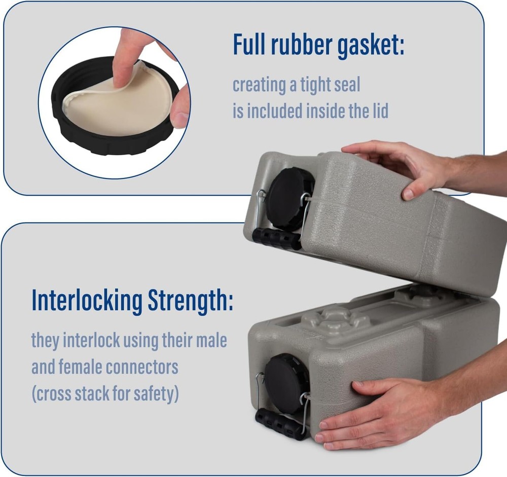 International Water Storage Containers for Emergency Water Storage | 4-Pack