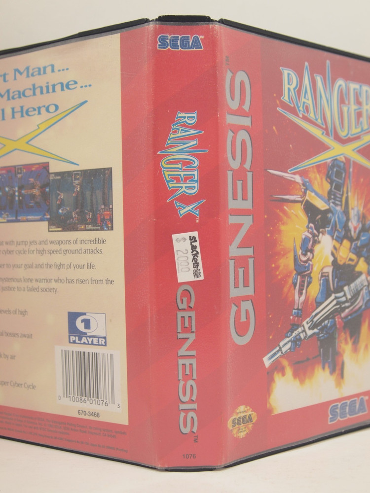 Ranger X Case (SEGA Genesis) Authentic BOX ONLY