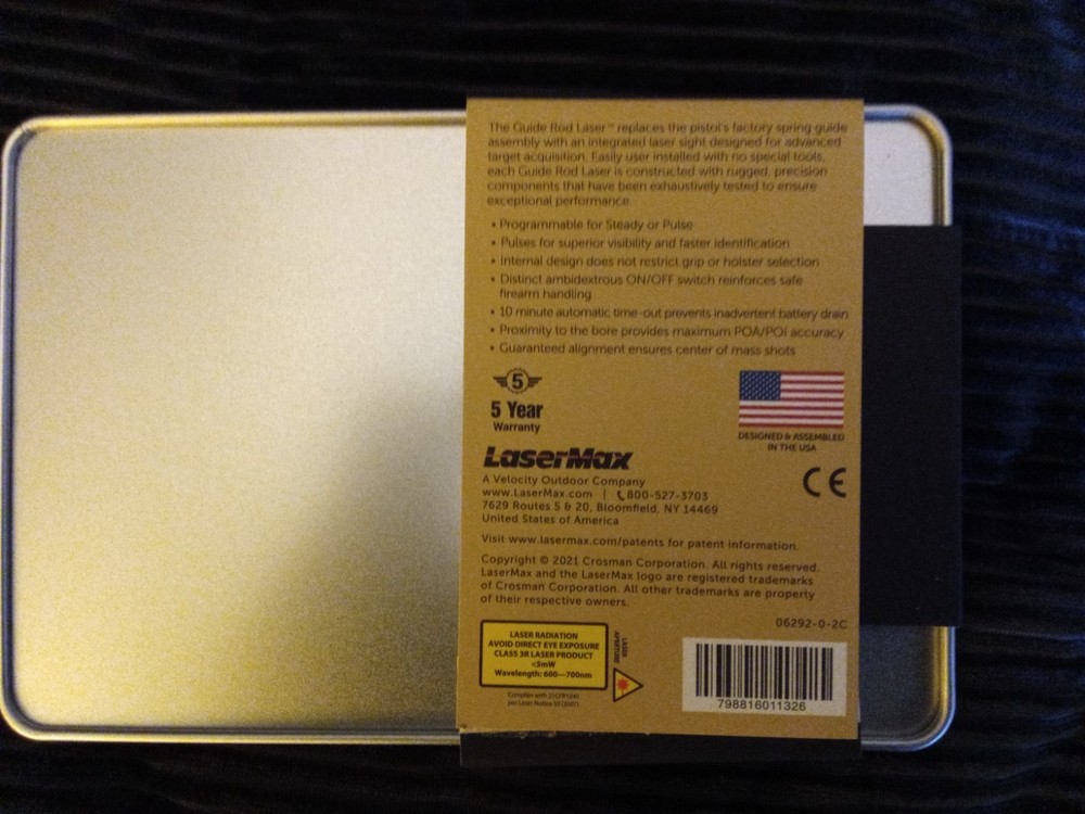 lasermax laser guide rod glock