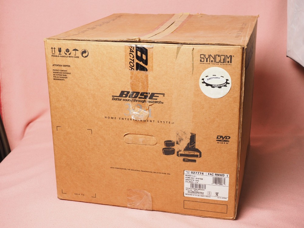 Bose 3·2·1 2.1 Channel Home Entertainment System Graphite Please Read