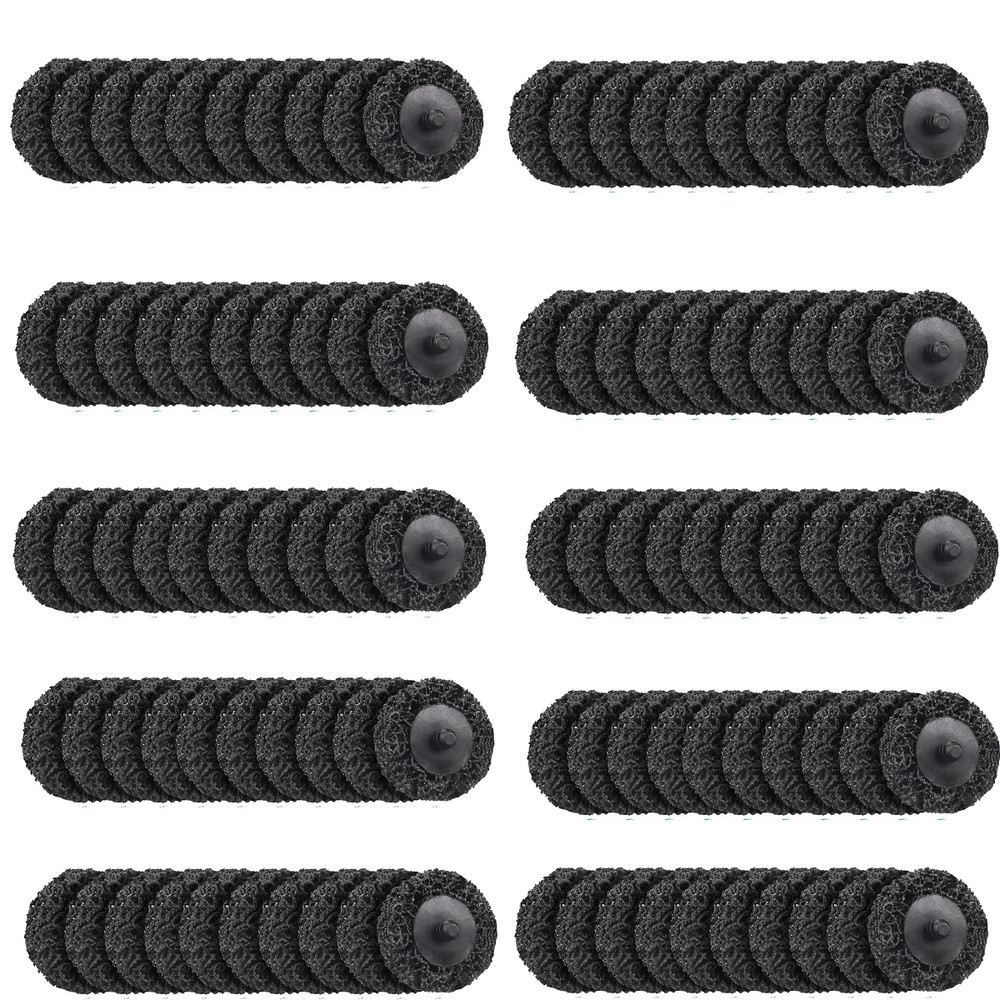 SATC 100PCS Roll Lock Grinder Stripping Sanding Discs Paint Rust Removal Wheels