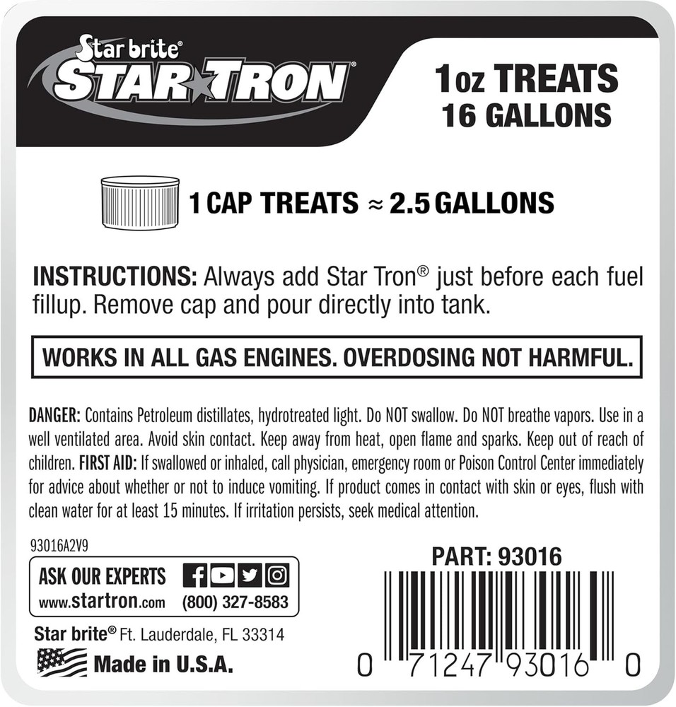 Enzyme Gasoline Treatment - Cures Ethanol Issues & Cleans Engines