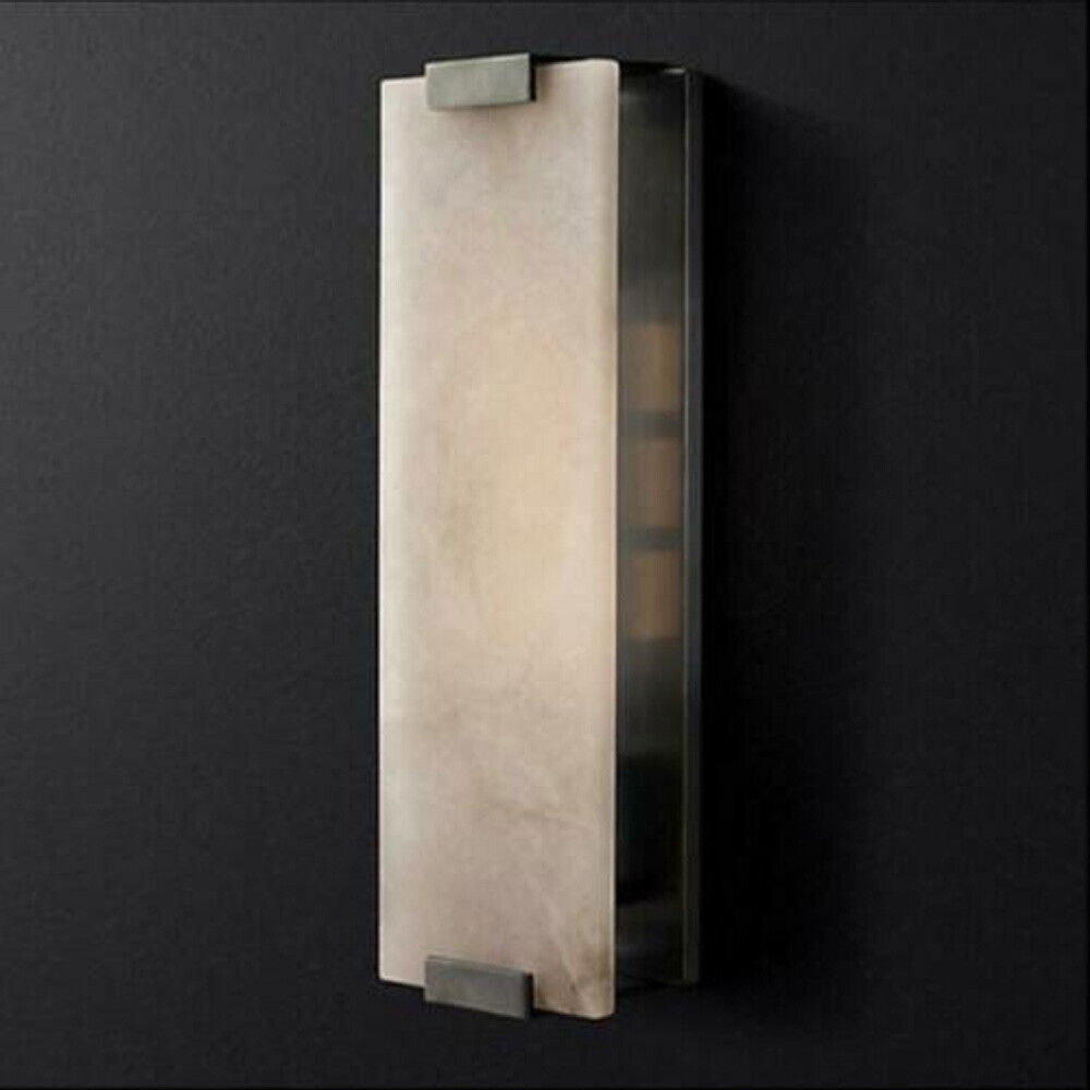 Wall Light Sconce Outdoor Modern Lamp Exterior Lights Rectangular Hand-Carved