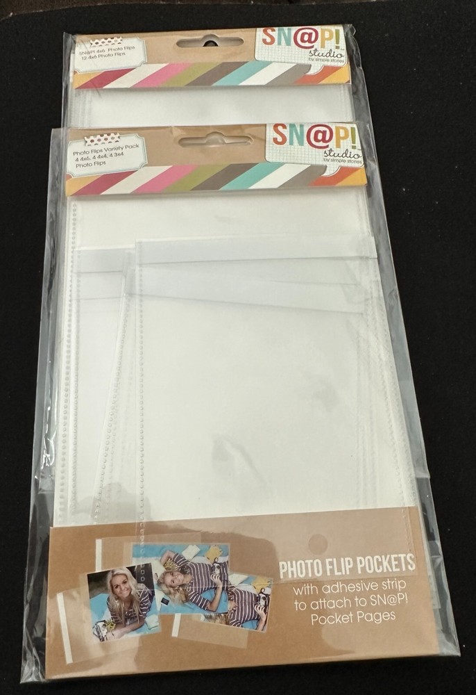 Simple Stories SN@P Studio Photo Flip Pockets-Various Sizes Available