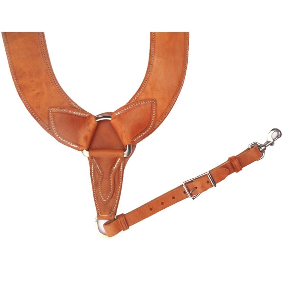 New Western Heavy Duty Herman Oak Harness Leather Pulling Breast Collar