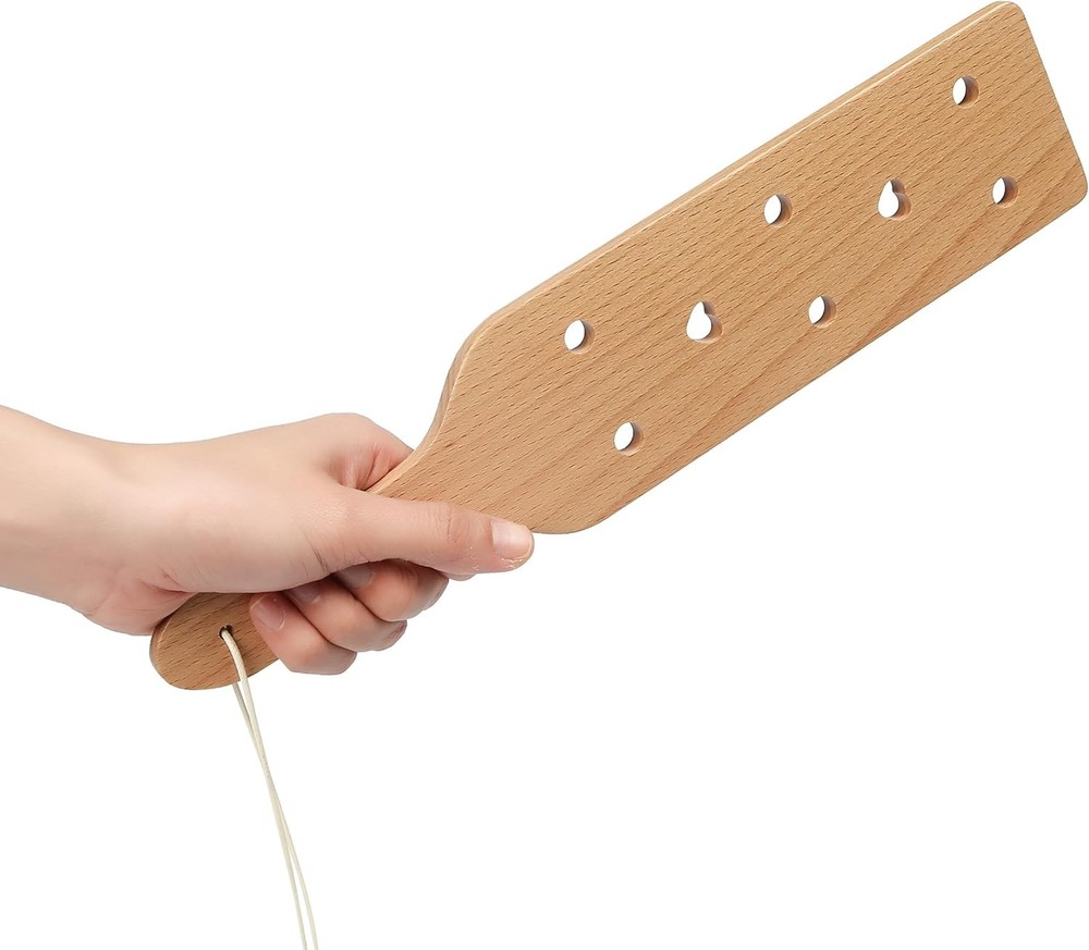 Beech Wood Paddle W/ Airflow Holes Solid Durable Wooden Paddle W/ Smooth Surface
