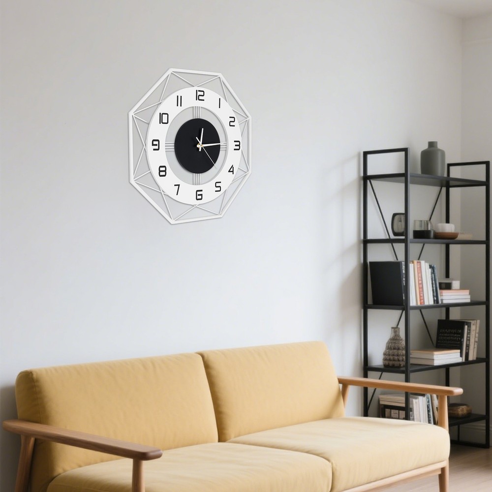 Wall Mounted Clock for Indoor, Modern Wall Clock Decorative Indoor Wall Clock