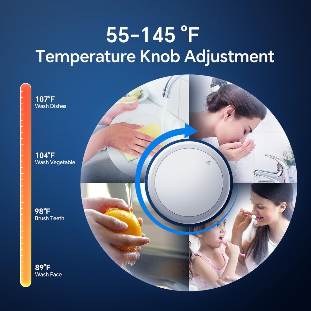 Gen II 4.0-Gallon Mini Tank Electric Water Heater, Eliminate Time for Hot Wat...