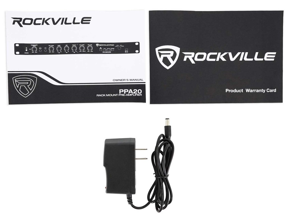 Rockville PPA20 Home Audio Preamp Pre-Amplifier w/Crossover+EQ