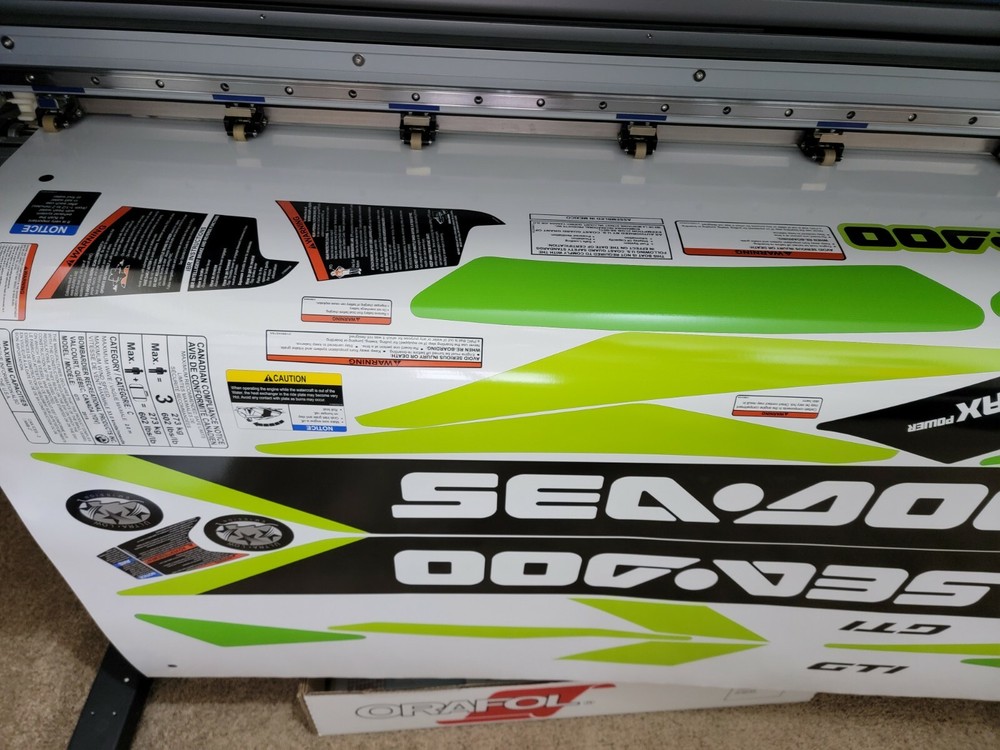 SEADOO GTI 2019 Graphics / Decal / Sticker GREEN