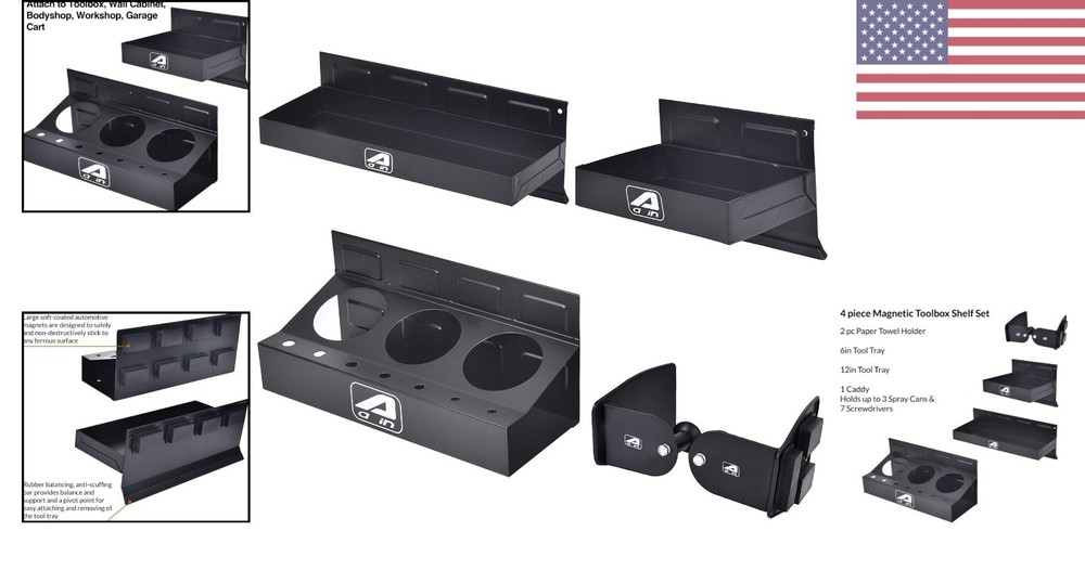 Complete Magnetic Toolbox Accessories Set for Efficient Garage Organization