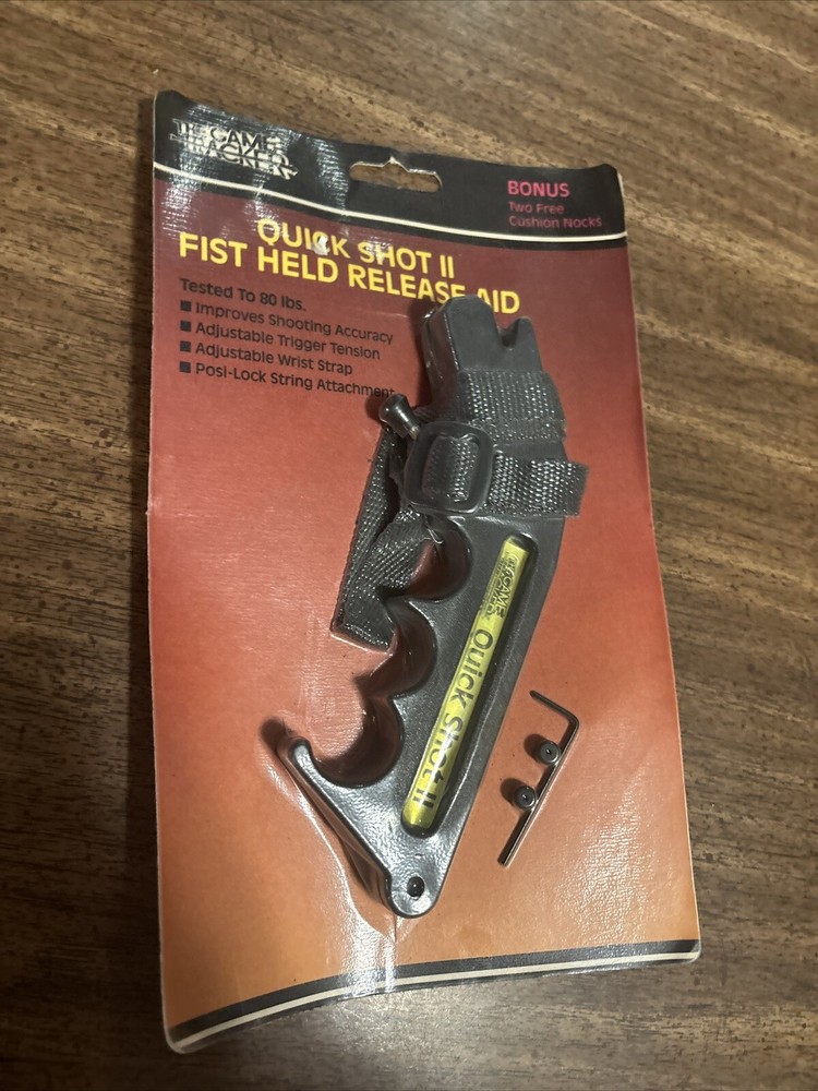 The Game Tracker Bowhunter 80# Release Aid NEW Vintage Adjustable Wrist Strap