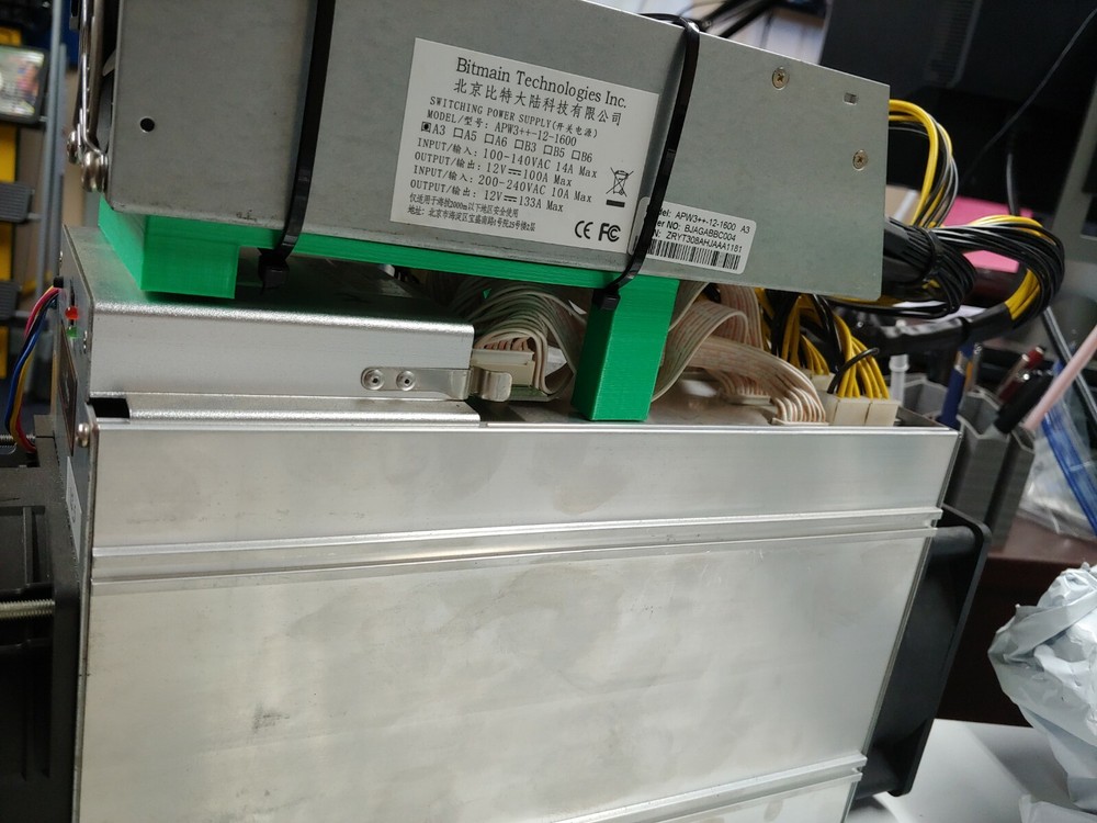 ASIC power supply holder 3d printed