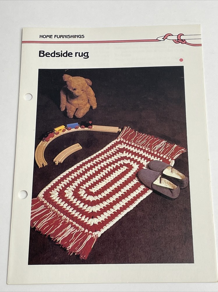 Marshall Cavendish Bedside Rug  Crochet Pattern