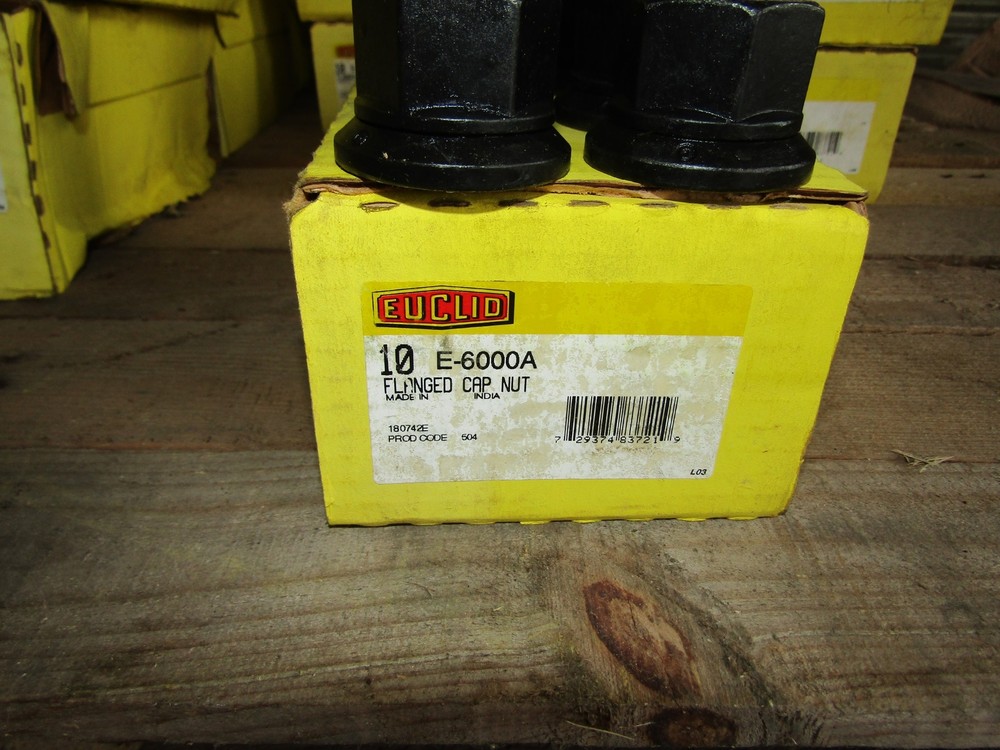 BOX OF 10 EUCLID E-6000A FLANGE WHEEL STUD NUTS