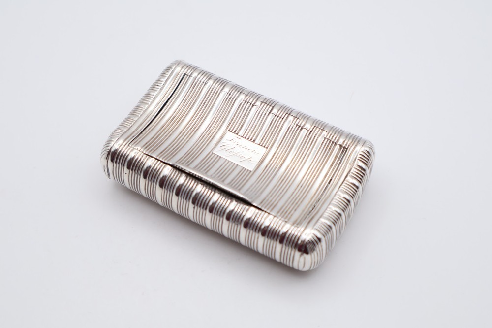 Quality Antique Solid Silver Large Snuff Box Hallmarked Birmingham C.1800