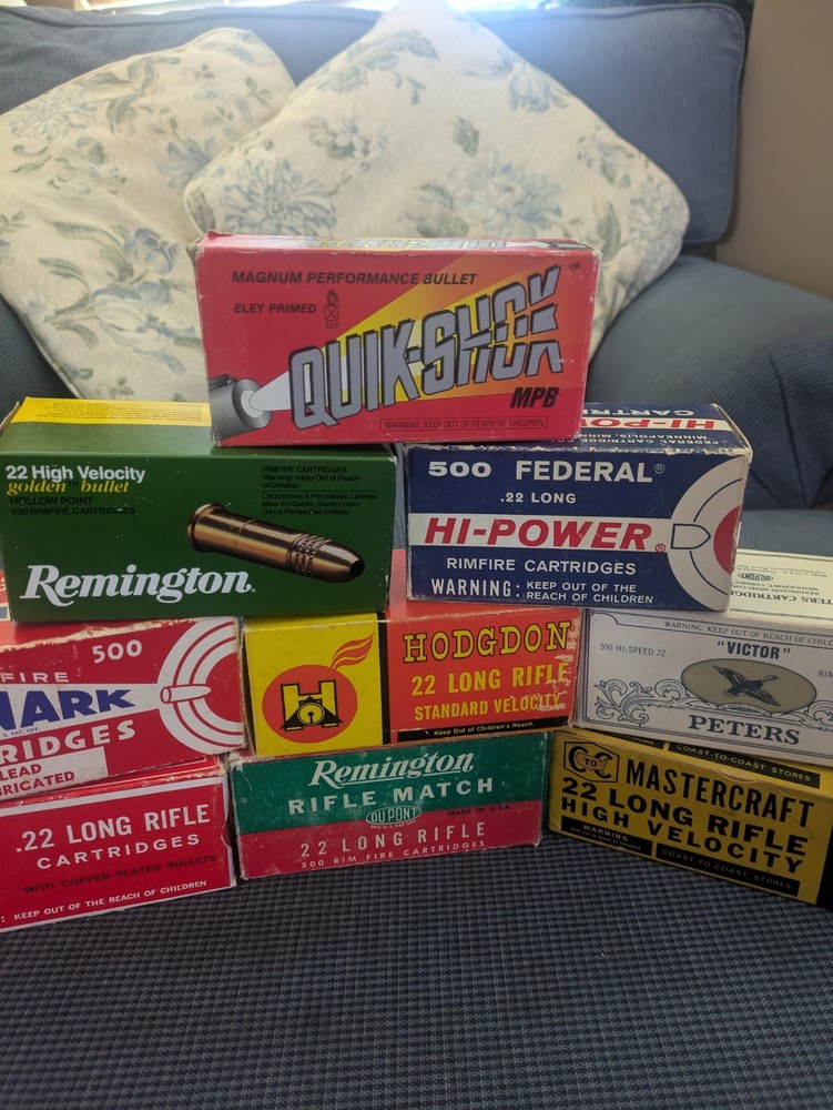 Empty 22 LR Brick Boxes 9 In Total