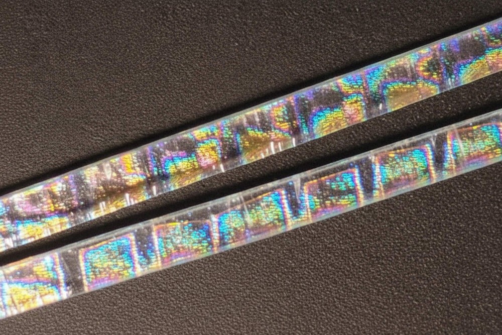 Pattern Dichroic on Black Opaque Bullseye Boxes 3mm Sizzle Stix MP0100