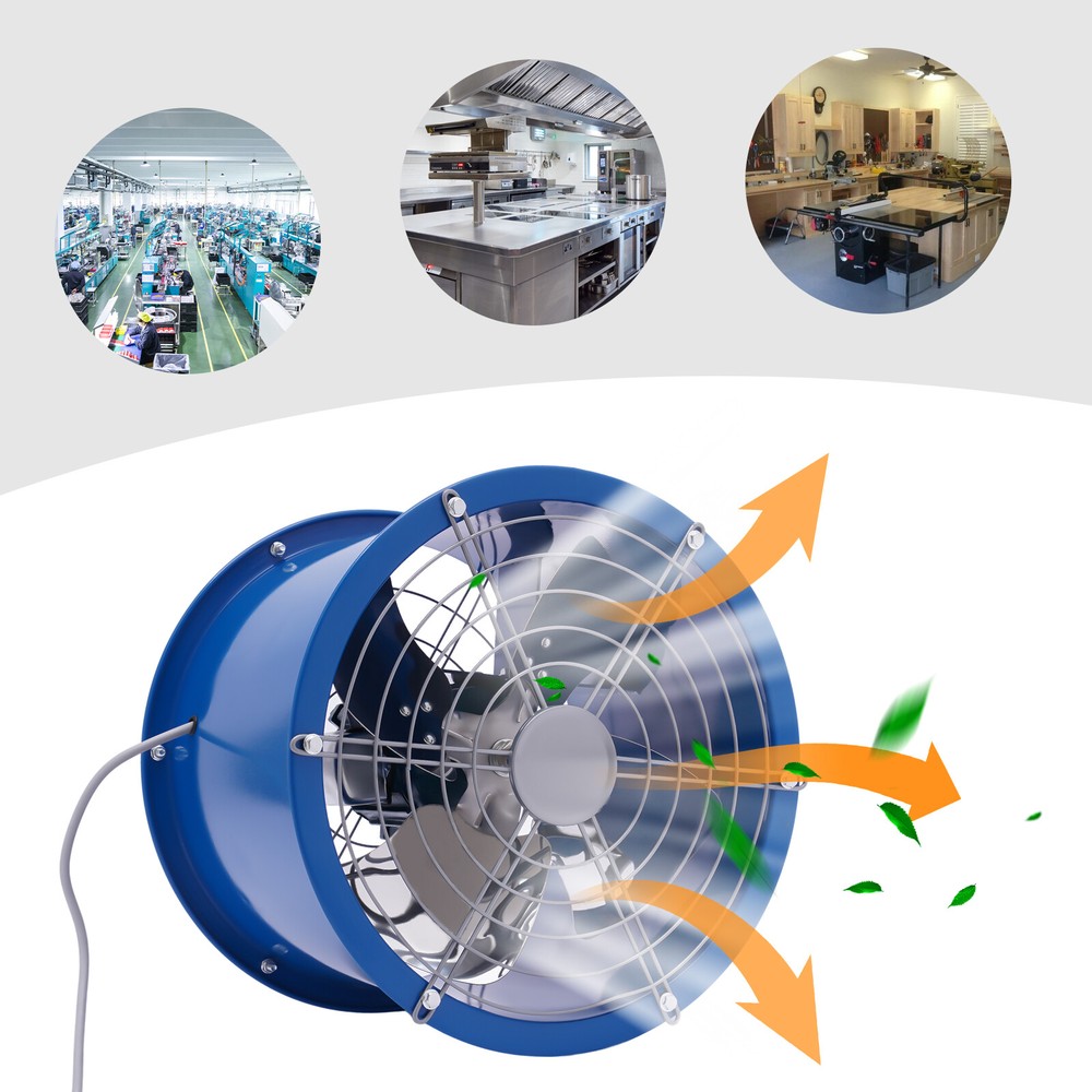 Portable Extractor Fan Blower Spray Booth Paint Workshop Ventilation Exhaust