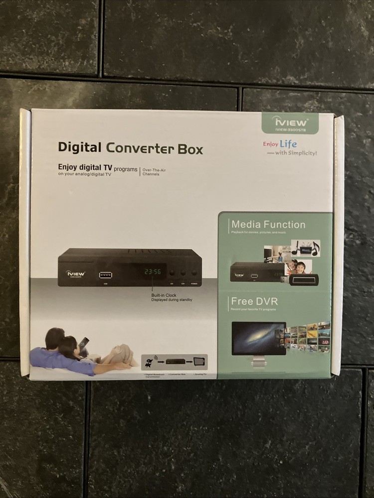 iView 3300STB Digital Converter Box with remote TESTED