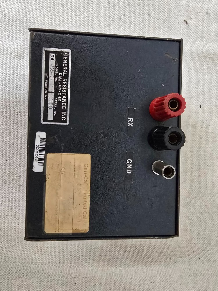 General Resistance Dial-An-Ohm Resistor Box Model DA 42-3, 4 Steps