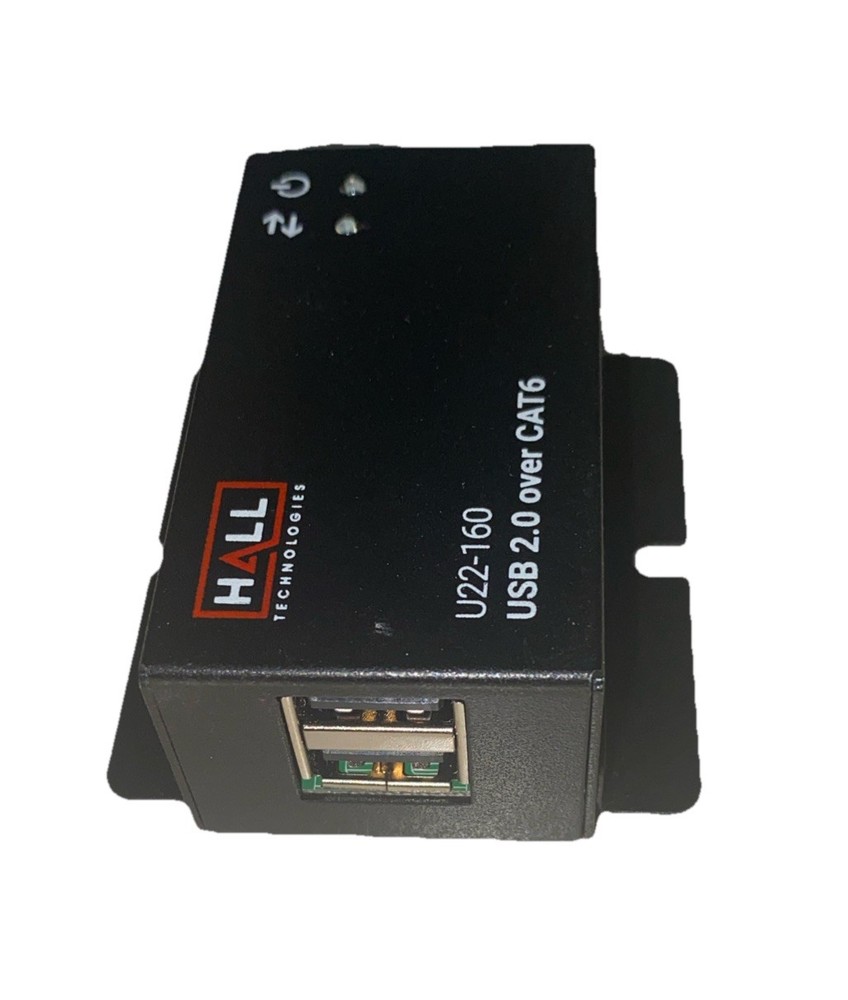 Hall Technologies U22/160USB 2.0 over UTP Extender (Receiver/Transmitter) 2 Port