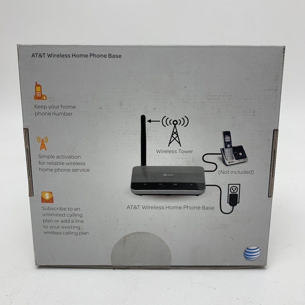 AT&T WF720 Wireless Home Phone Base - Silver