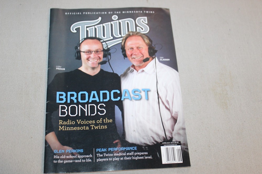2013 Minnesota Twins Program (JUNE/JULY): BROADCAST BONDS GLADDEN PROVUS