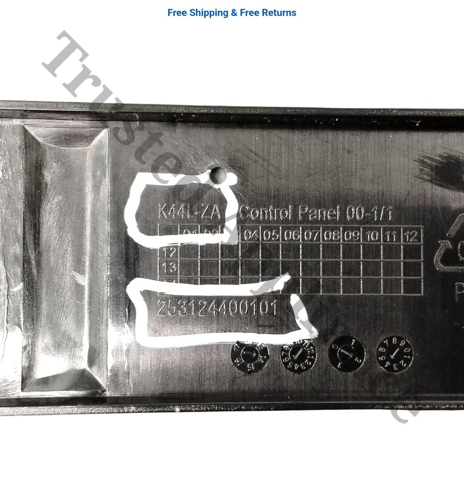 Microwave Control Panel Console EM044KXA-P00A black