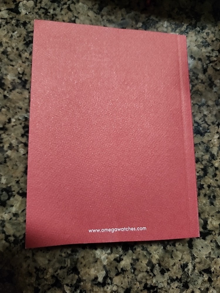 Omega Operating Instructions Booklet Manual