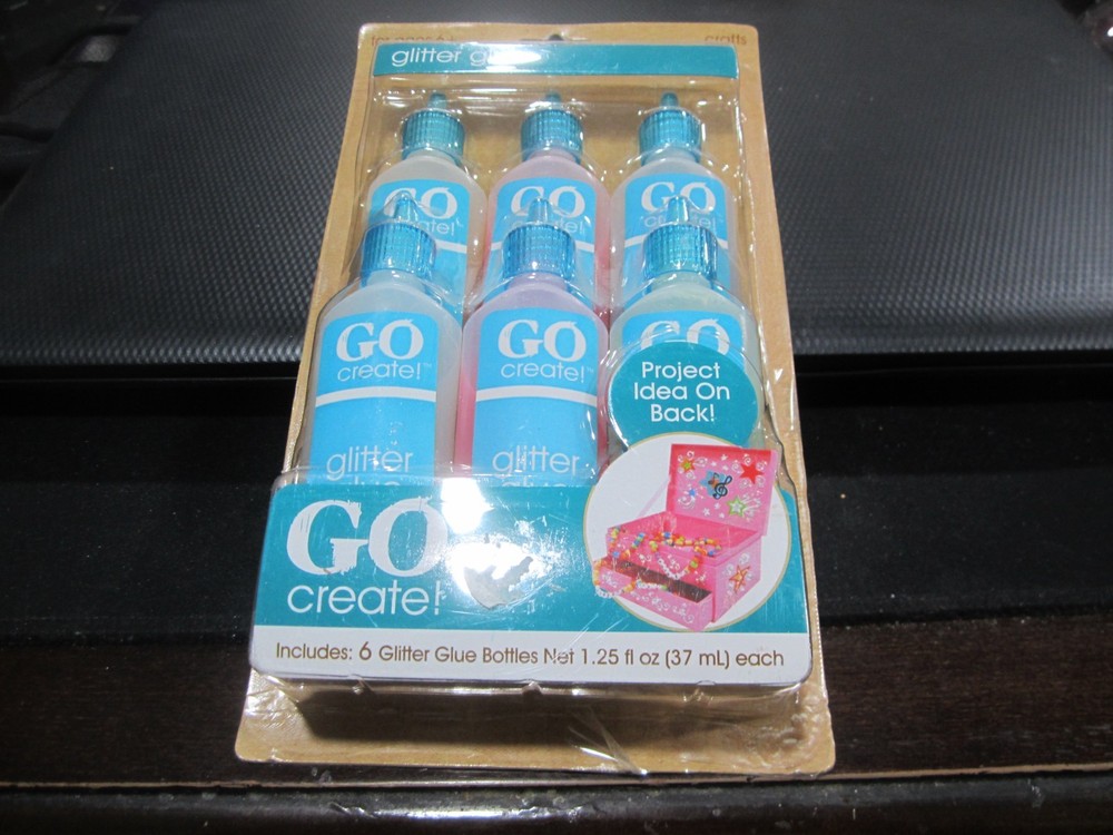 Glitter Glue 6 Bottles By Go Create