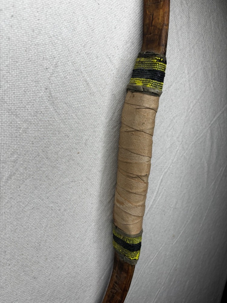 Authentic Native American Navajo Bow With Feathers