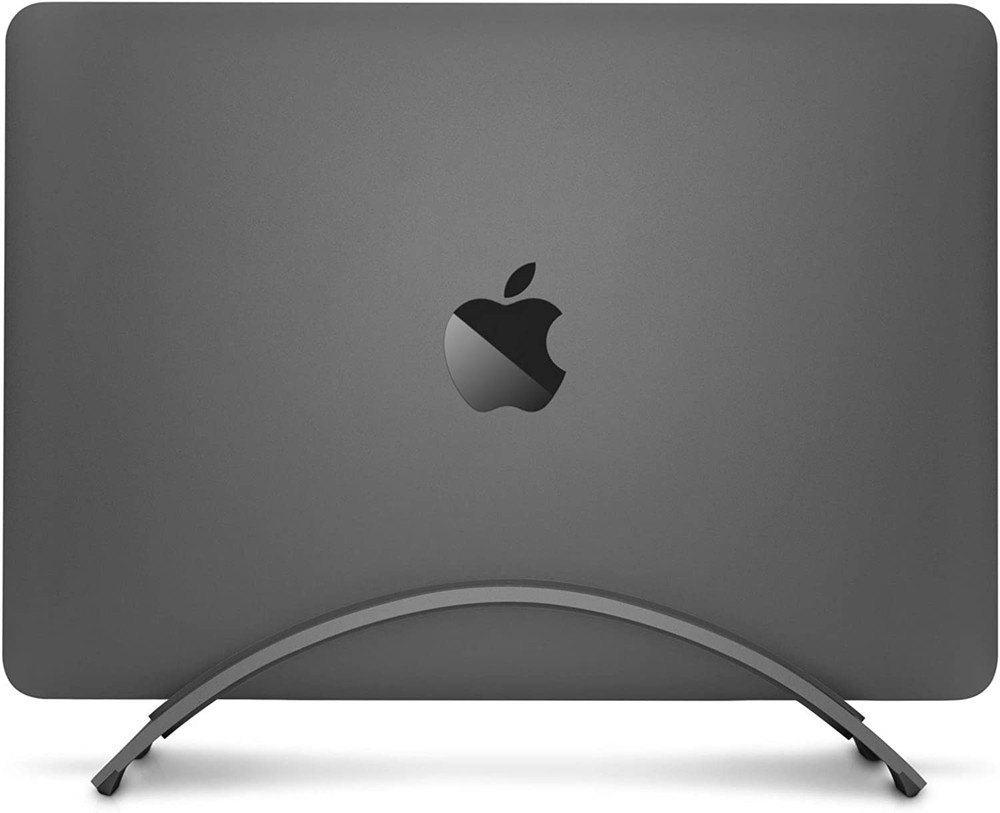 Bookarc for Macbook | Space-Saving Vertical Desktop Stand for Apple Notebooks (S