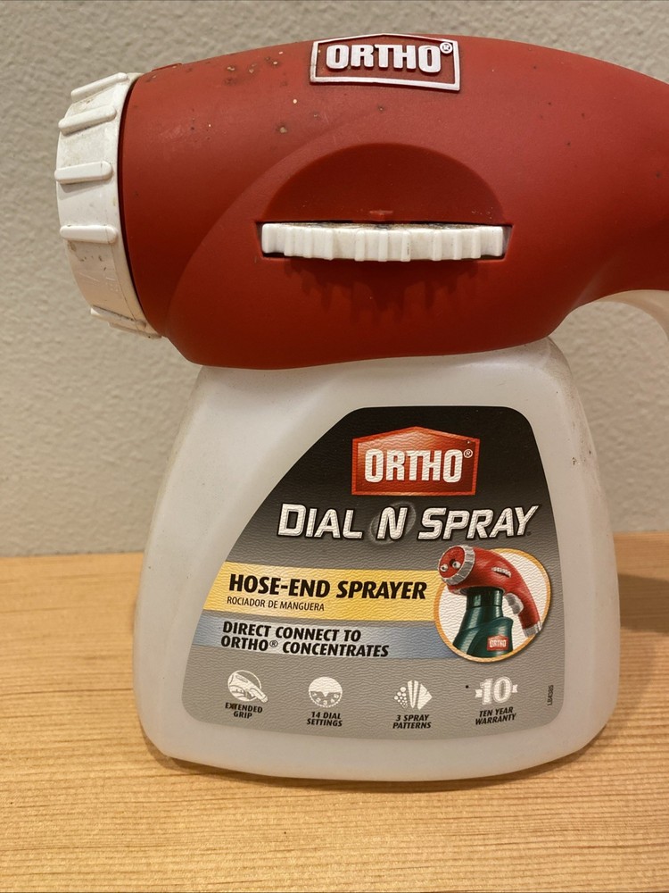 Ortho Dial N' Spray Hose Adjustable End Sprayer 2013 Clean On Inside